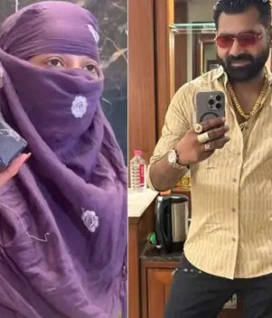 કારમાંથી મળેલા ડિવાઇસ સાથે મોડેલ અને પૂર્વ પ્રેમી મિતેશ જૈન.